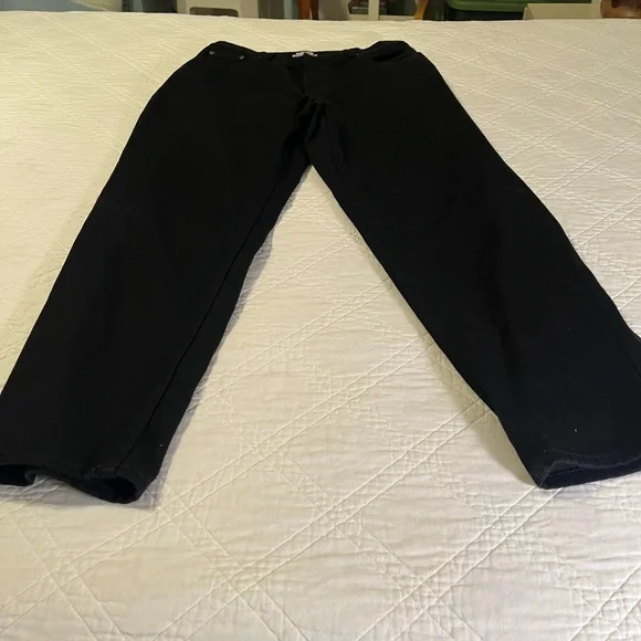 LL Bean Jeans Women 14 Reg Original Relaxed Fit Black 100% Cotton Vintage NWOT - Picture 6 of 12